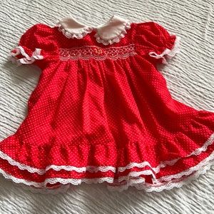 Vintage Polly Flinders embroidered front dress 2 GUC